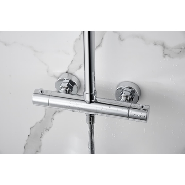 Barra de ducha termostatica serie NAPOLES acabado cromo - Imagen 2