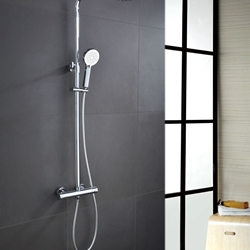 Barra de ducha termostatica serie PRAGA acabado cromo - Imagen 2