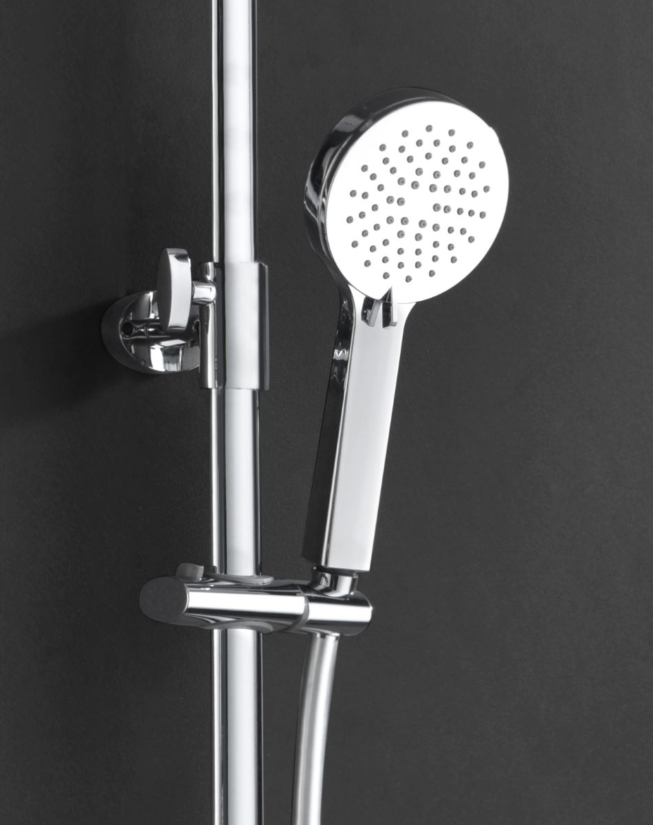Barra de ducha termostatica serie PRAGA acabado cromo - Imagen 5