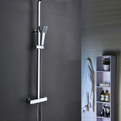 Barra de ducha termostatica serie VIGO acabado cromo - Imagen 1