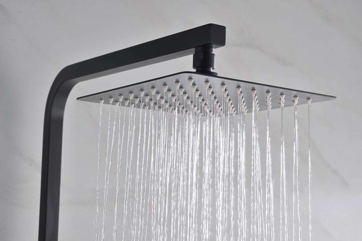 Barra de ducha termostatica serie VIGO acabado negro mate - Imagen 4