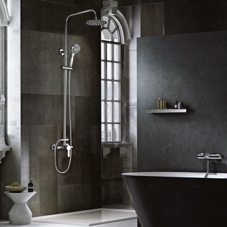 Columna de ducha monomando serie ROMA acabado cromado - Imagen 1