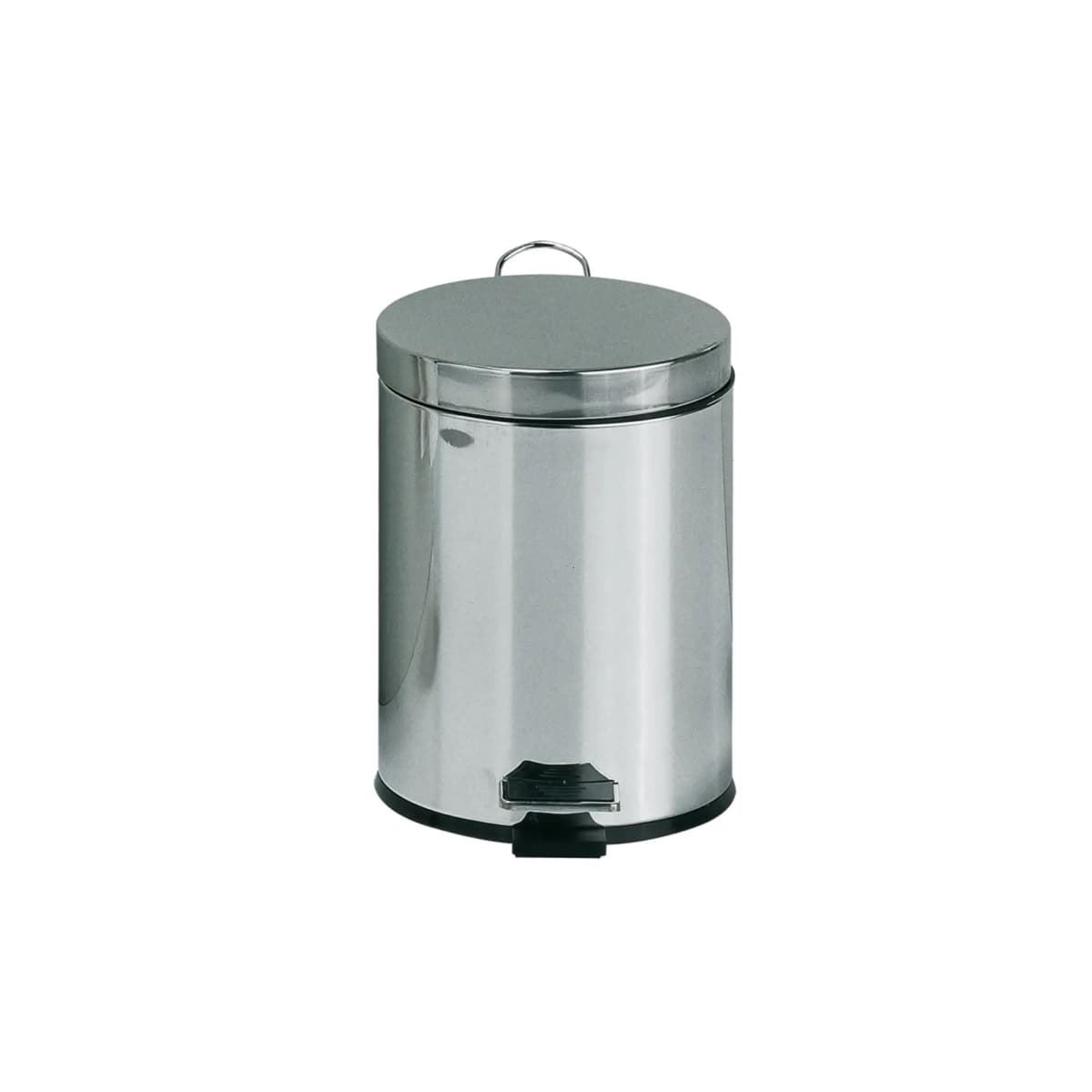 Cubo de pedal 5 L soft close acabado cromo - Imagen 1