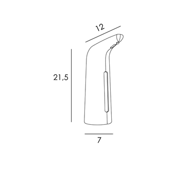 Dispensador automático 400 ml acabado blanco brillo - Imagen 2