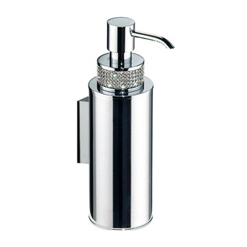 Dispensador de pared serie CARMEN acabado cromo + Swarovski blanco - Imagen 1