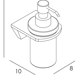 Dispensador de pared serie LUXOR acabado cromo - Imagen 2