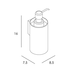 Dispensador de pared serie NEO acabado negro mate - Imagen 2