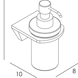 Dispensador de pared serie NICOLE acabado cromo - Imagen 2