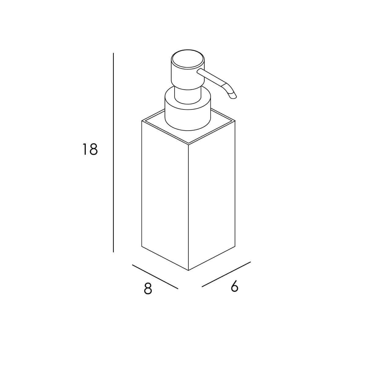 Dispensador de sobremesa serie NATURA acabado madera y cromo - Imagen 2