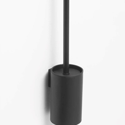 Escobillero de pared acabado negro mate - Imagen 1