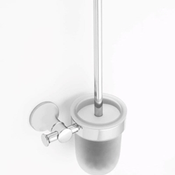 Escobillero de pared serie NOA acabado cromo - Imagen 1