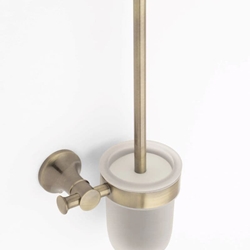 Escobillero de pared serie NOA acabado latón envejecido - Imagen 1