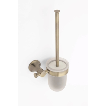 Escobillero de pared serie NOA acabado latón envejecido - Imagen 1