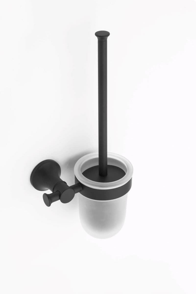 Escobillero de pared serie NOA acabado negro mate - Imagen 1