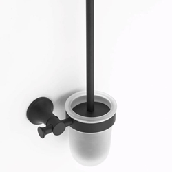 Escobillero de pared serie NOA acabado negro mate - Imagen 1