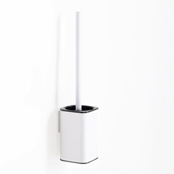 Escobillero de pared serie SLIM acabado blanco mate - Imagen 1