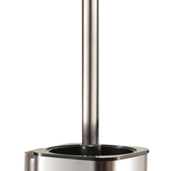 Escobillero de pared serie SLIM acabado inox cepillado - Imagen 1