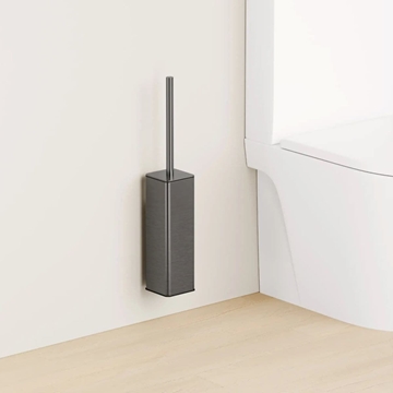 Escobillero de pared serie TOMO acabado bronce gun metal - Imagen 1
