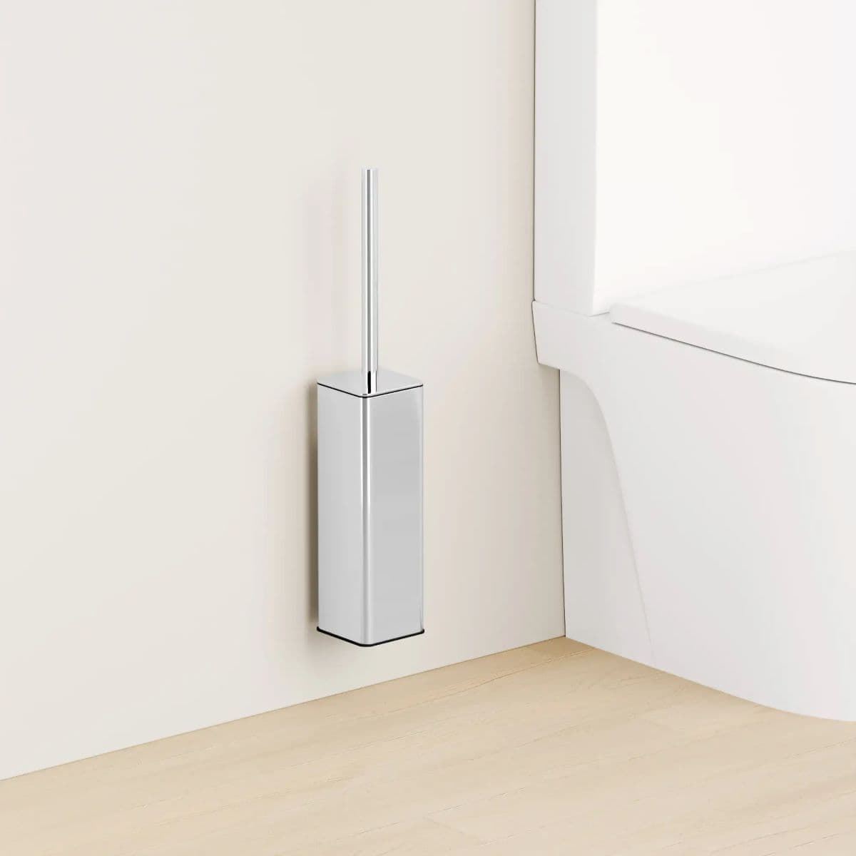 Escobillero de pared serie TOMO acabado cromo - Imagen 1