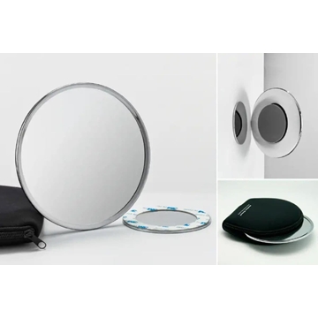 Espejo aumento 7x con iman acabado cromo - Imagen 1