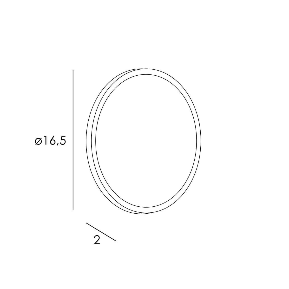 Espejo aumento 7x con iman acabado cromo - Imagen 2
