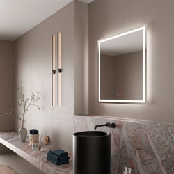 Espejo cuadrado LED luz retroiluminada con salida frontal modelo HOLANDA 60X80 cm - Imagen 1