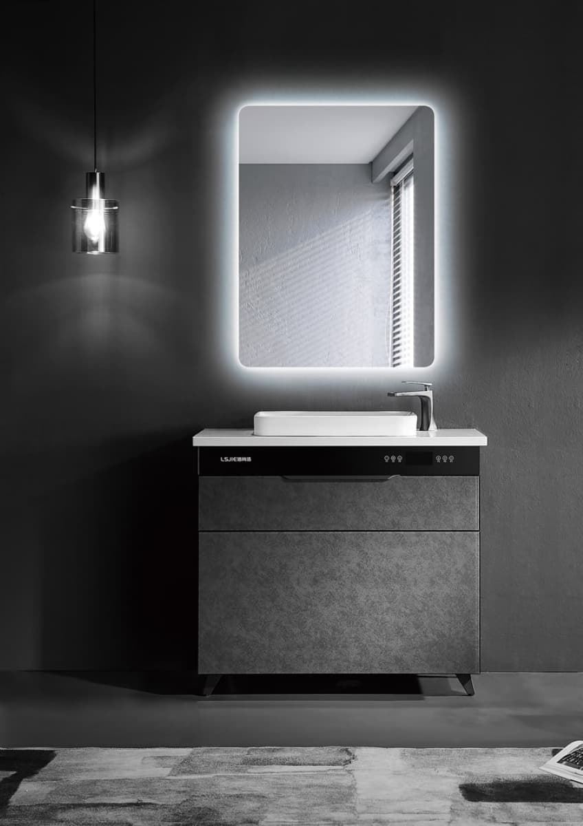 Espejo cuadrado LED luz retroiluminada modelo DINAMARCA - Imagen 2