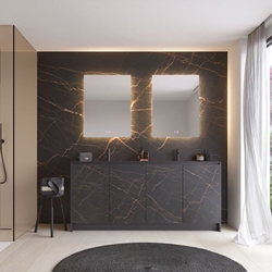 Espejo cuadrado LED luz retroiluminada modelo ITALIA - Imagen 2