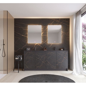 Espejo cuadrado LED luz retroiluminada modelo ITALIA - Imagen 2