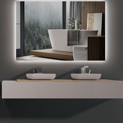 Espejo cuadrado LED luz retroiluminada modelo SUECIA - Imagen 1