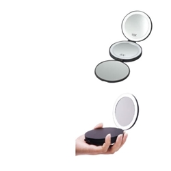 Espejo de bolso acabado negro - Imagen 1
