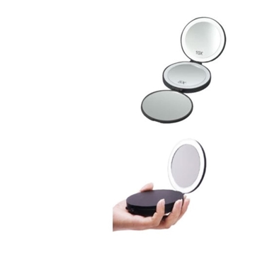 Espejo de bolso acabado negro - Imagen 1