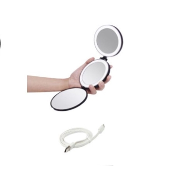 Espejo de bolso acabado negro - Imagen 2