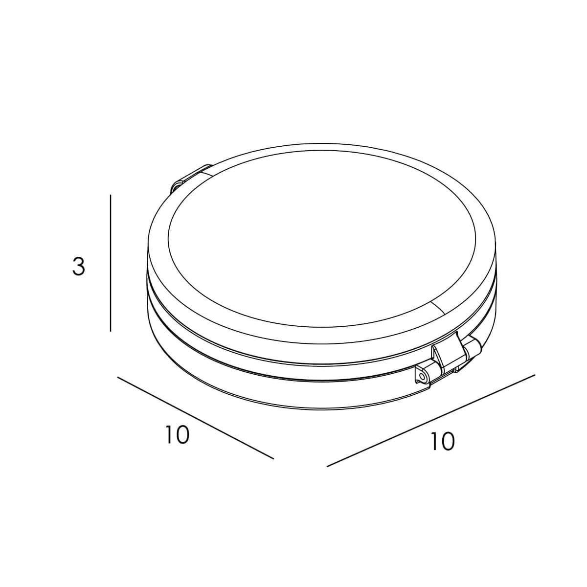 Espejo de bolso acabado negro - Imagen 3