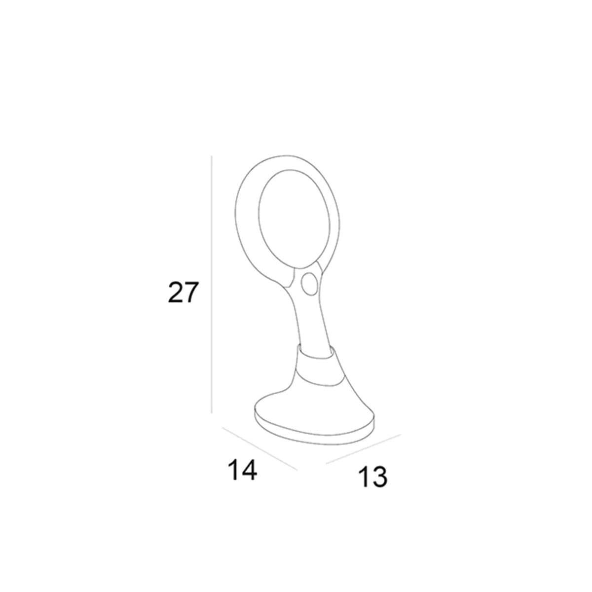 Espejo de mano acabado cromo - Imagen 2