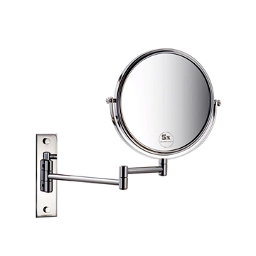 Espejo de pared aumento 5x acabado cromo - Imagen 1