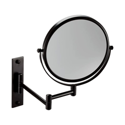 Espejo de pared aumento 5x acabado negro mate - Imagen 1