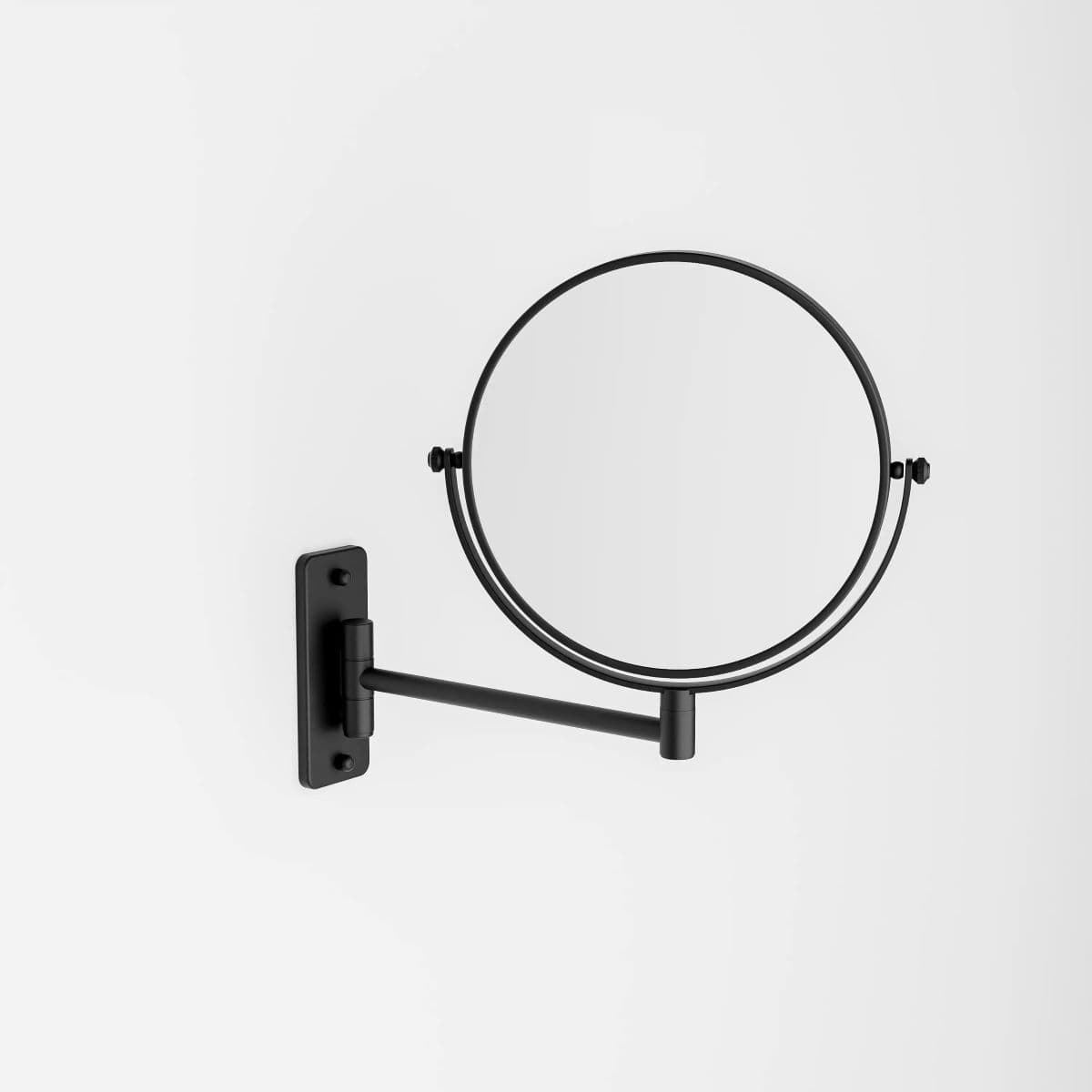 Espejo de pared con aumento 5x acabado negro mate - Imagen 1