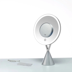 Espejo de sobremesa acabado plata - Imagen 1