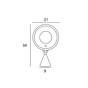 Espejo de sobremesa acabado plata - Imagen 2