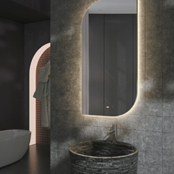 Espejo elíptico LED luz retroiluminada modelo CARDIFF 60X110 CM - Imagen 2