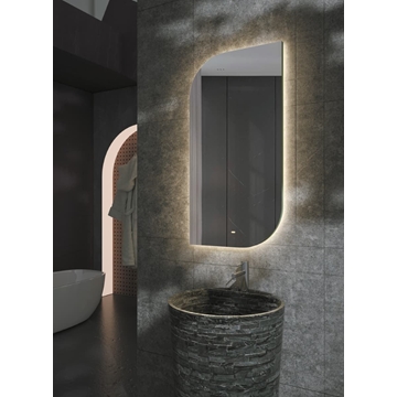 Espejo elíptico LED luz retroiluminada modelo CARDIFF 60X110 CM - Imagen 2