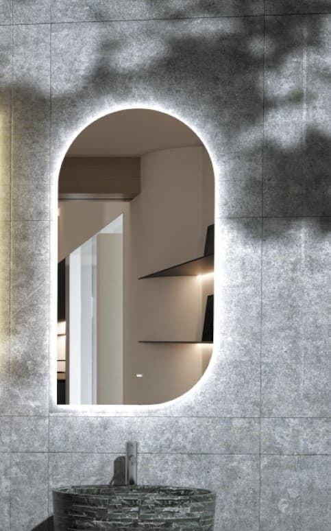 Espejo elíptico LED luz retroiluminada modelo GALES 60X110 CM - Imagen 2