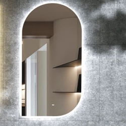 Espejo elíptico LED luz retroiluminada modelo GALES 60X110 CM - Imagen 2