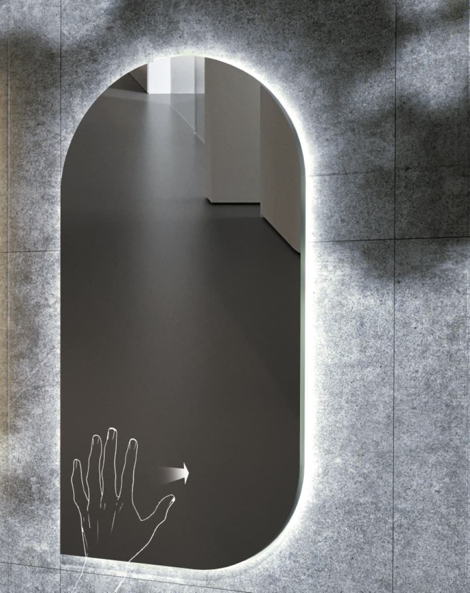 Espejo elíptico LED luz retroiluminada modelo GALES 60X110 CM - Imagen 3