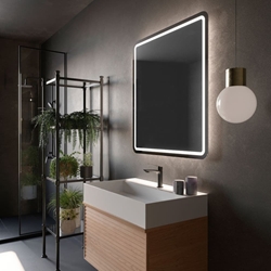 Espejo LED luz retroiluminada con salida frontal modelo AUSTRIA - Imagen 2