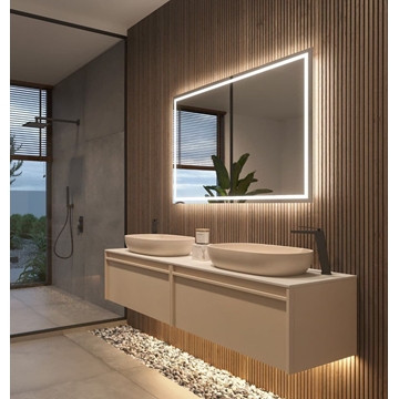 Espejo LED luz retroiluminada con salida frontal modelo FRANCIA 60x80 cm - Imagen 2