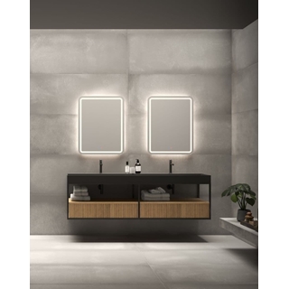 Espejo LED luz retroiluminada con salida frontal modelo GRECIA 60x80 cm - Imagen 2