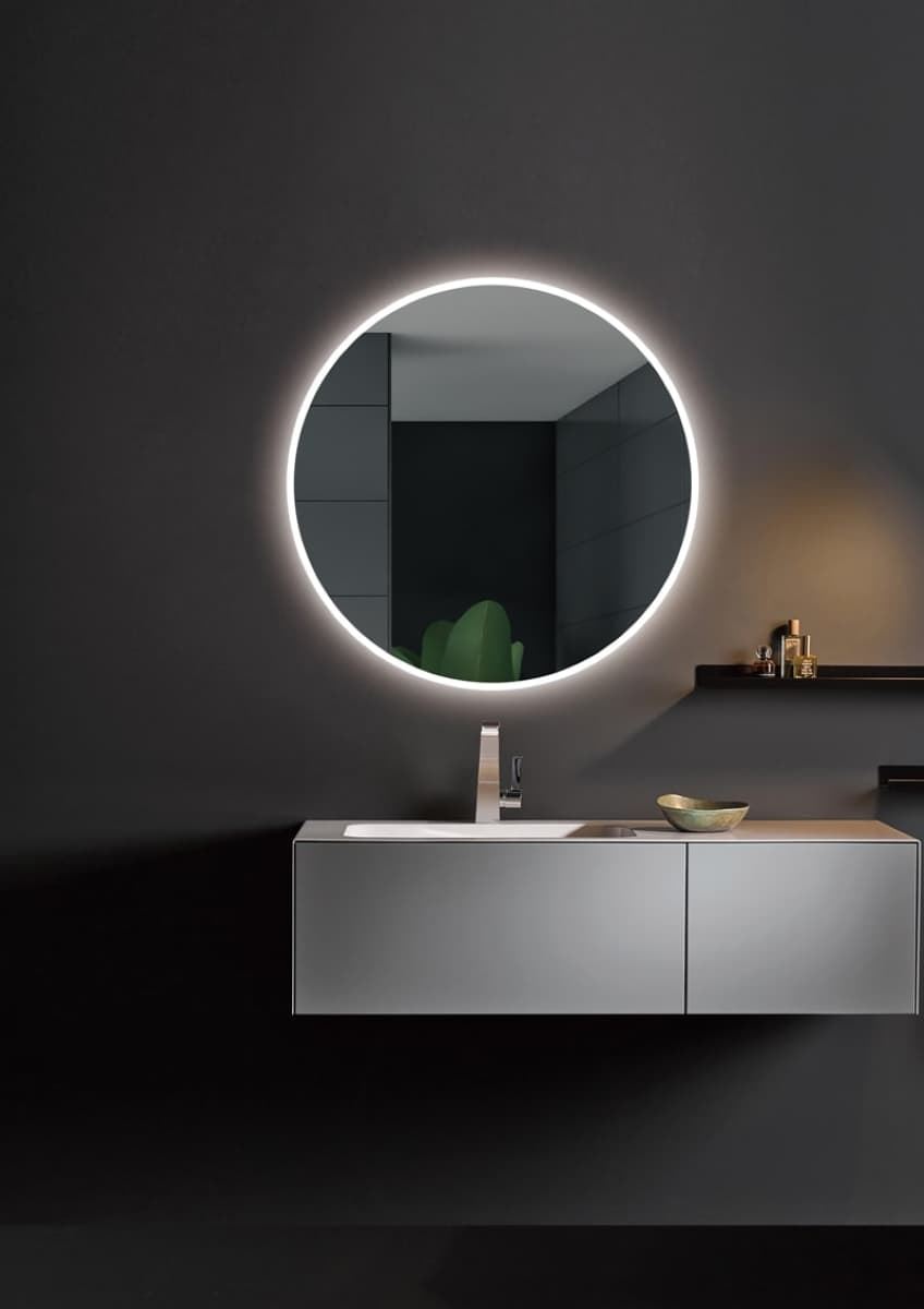 Espejo redondo LED luz retroiluminda con salida frontal modelo LONDRES 100 cm de diametro - Imagen 2