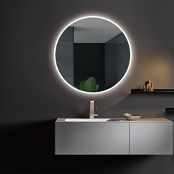 Espejo redondo LED luz retroiluminda con salida frontal modelo LONDRES 50 cm de diametro - Imagen 2